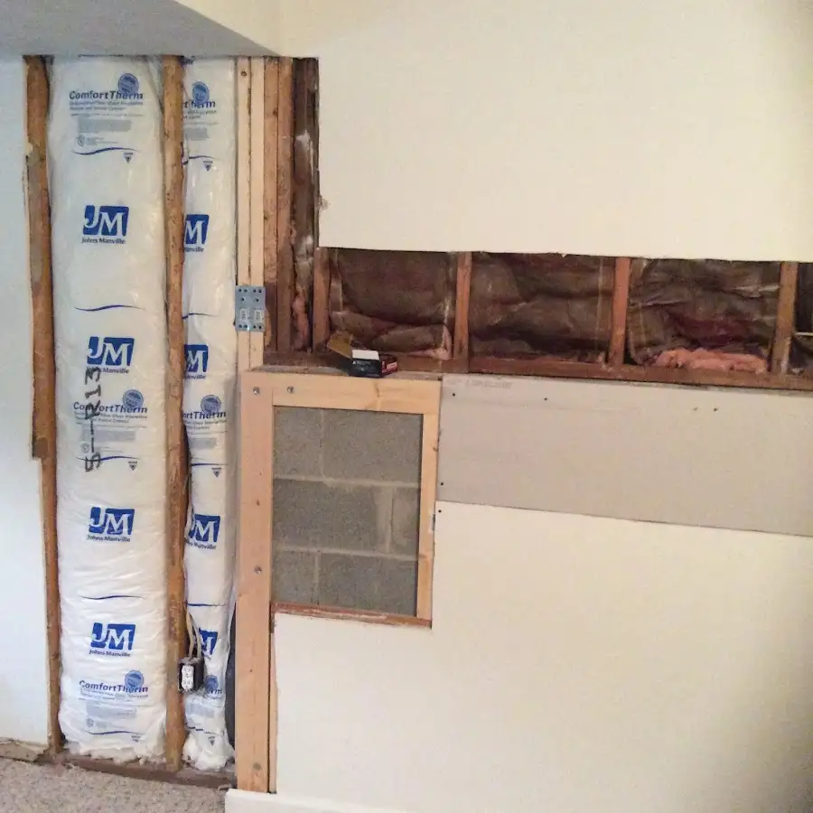 Wall insulation replacement during Contents Cleaning & Restoration in Tiffin